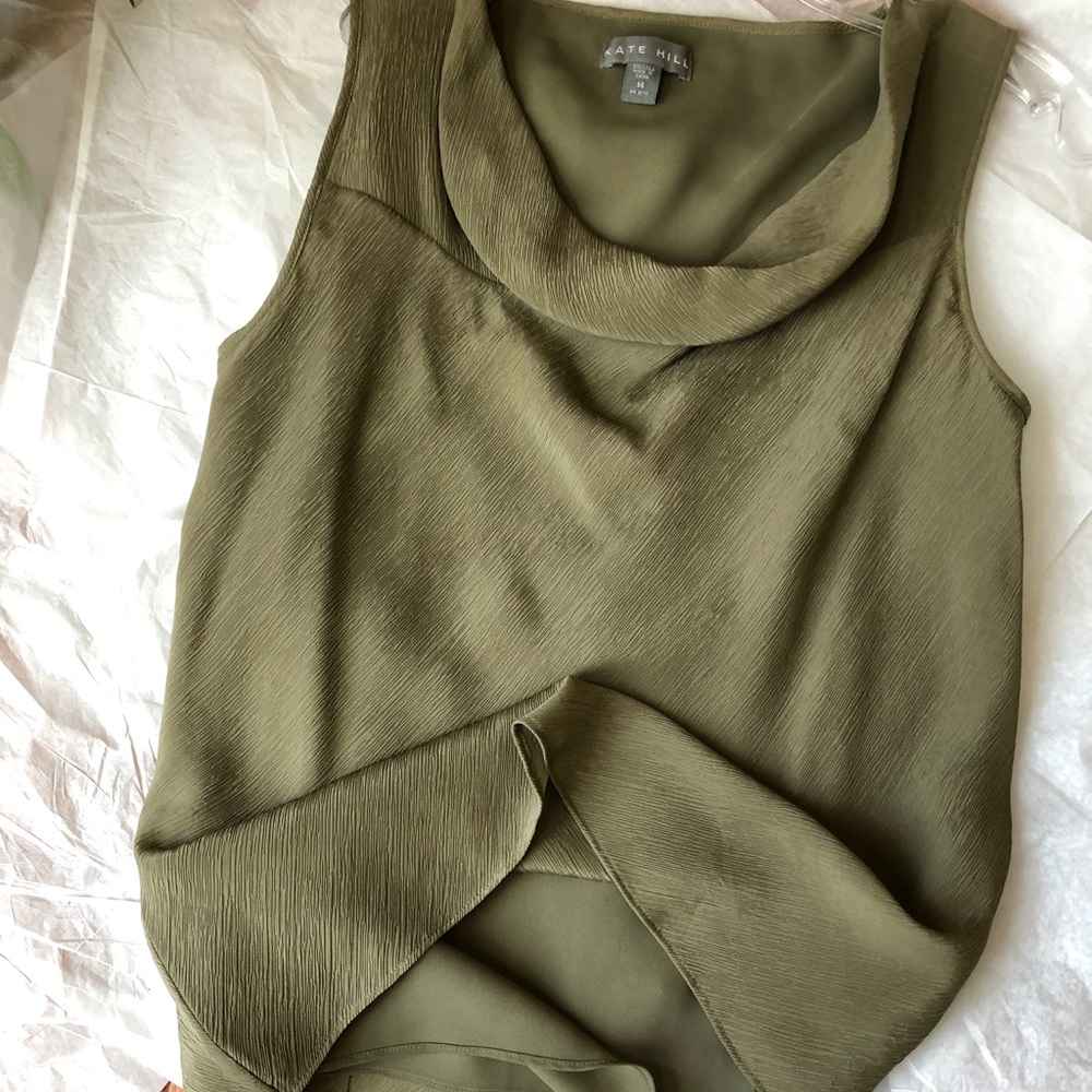 KATE HILL Silk Top, Sz 14 NWOT
